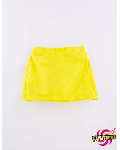 Short Saia Botões Amarelo Fábula