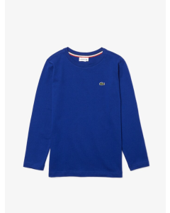 Camiseta infantil decote careca em jérsei Lacoste