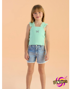 Cropped verão 2025 colorful summer Petit Cherie