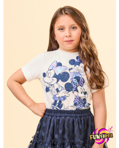 Blusa Animê kids perola Minnie