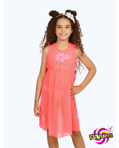 Vestido kids larissa tule Siri kids laranja