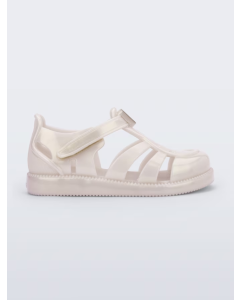 Mini Melissa Hip Daydream Baby Bege Metalizado