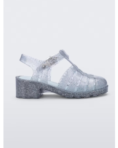 Mini Melissa Possession Heel Infantil Transparente Glitter